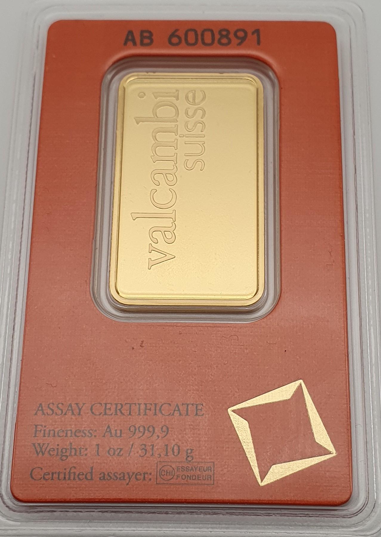 1 oz (31,1g) Goldbarren Anlagegold nach § 25 UstG mehrwertsteuerfrei