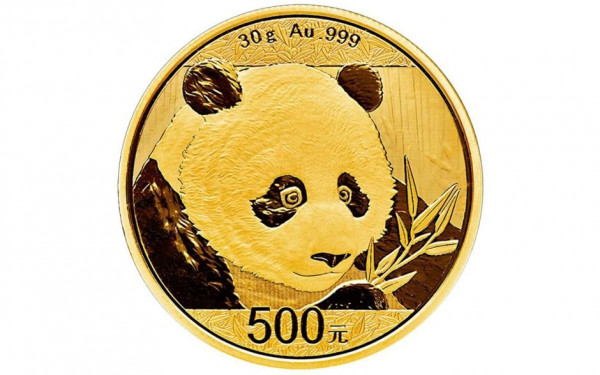 1 China Panda 30 g Goldmünze nach &#167; 25 UstG mehrwertsteuerfrei