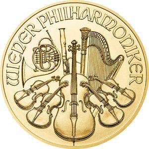 Philharmoniker Goldmünze Anlagegold nach § 25 UstG mehrwertsteuerfrei